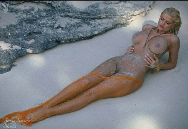 busty Hollywood legend Anna Nicole Smith in several nude shots #72737279