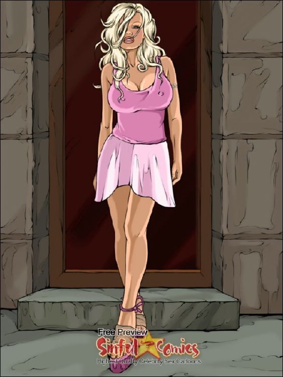 Escandalosas caricaturas porno de celebridades como se ve en la televisión
 #69660591