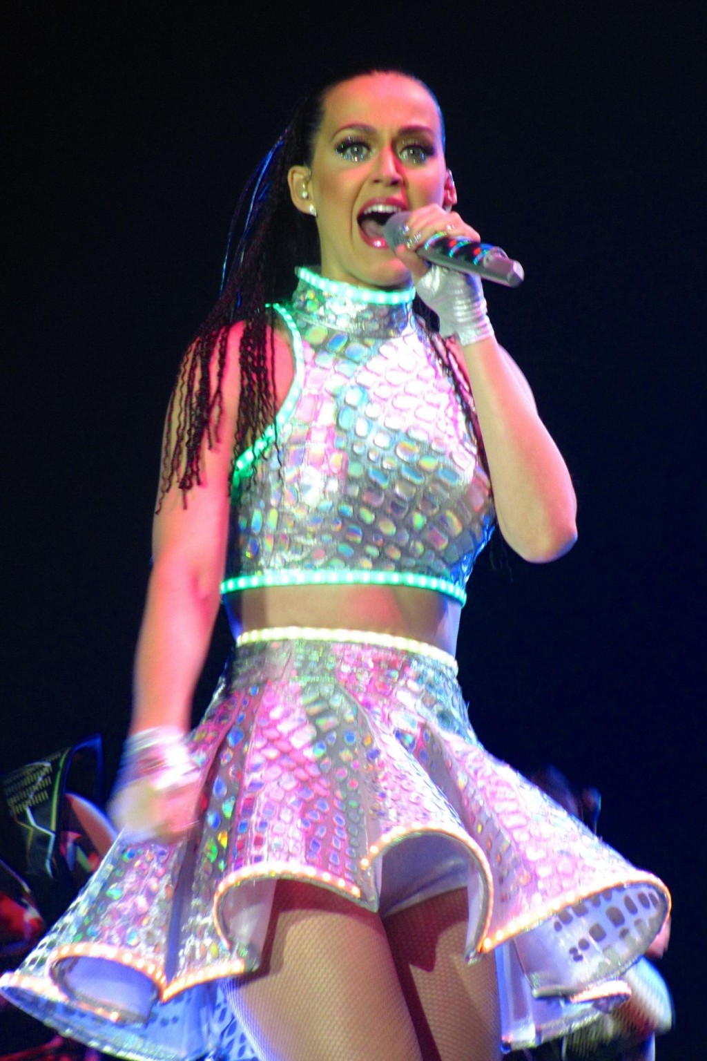 Katy Perry upskirt on stage at the Prismatic tour in Belfast #75197103
