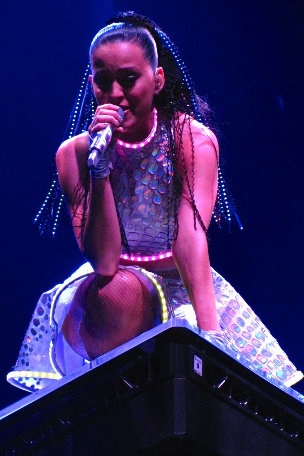 Katy Perry upskirt on stage at the Prismatic tour in Belfast #75197136