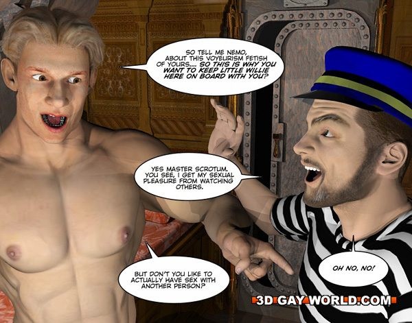 Capitaine Nemo 3d gay comics homme fétichiste et pervers en uniforme
 #69415261