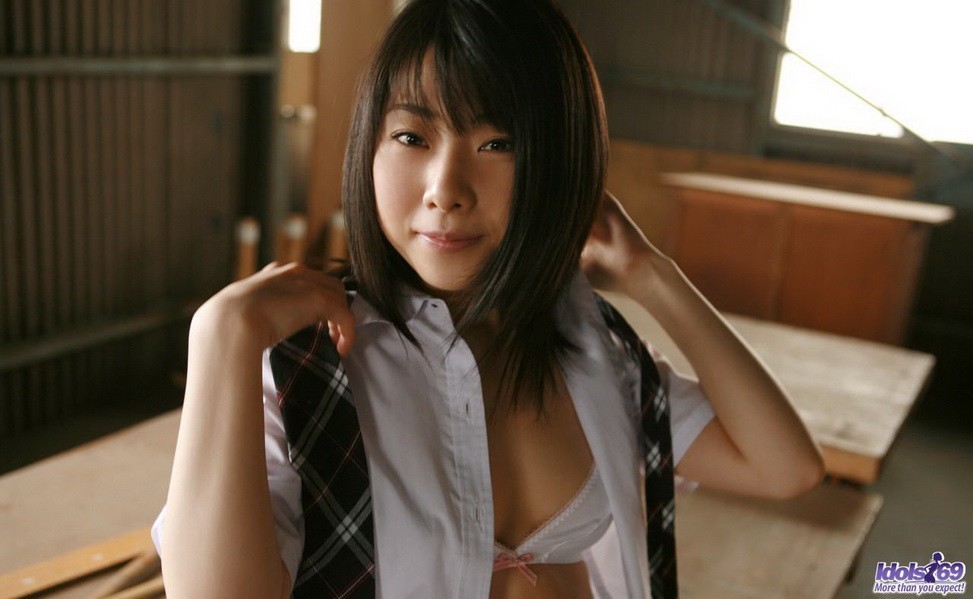 Rin Hayakawa asian schoolgirl shows tits and pussy #69818487