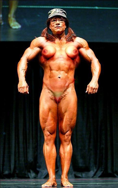 female bodybuilders posing and in action #76492026