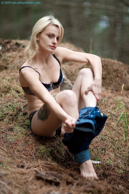 Blonde Natasha first time nude in front of a camera #78591845