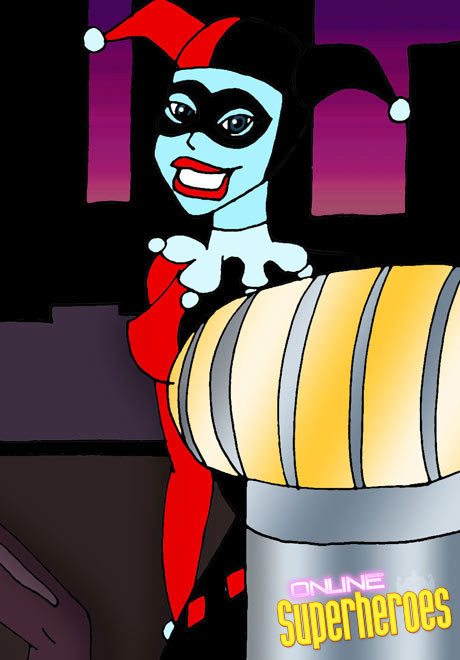 Batgirl in stockings play with Penguin #69680358