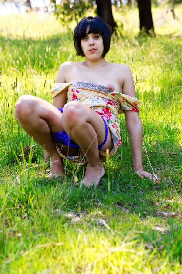 Furry morena hottie amateur girl gets nude outdoors
 #74788027