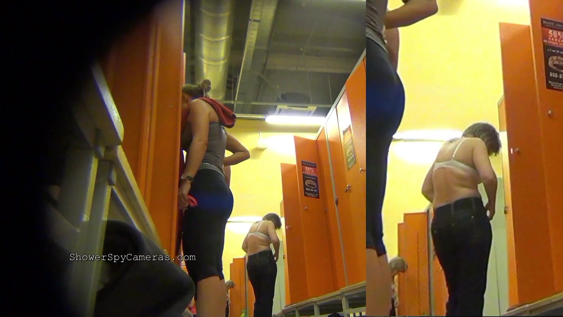 Young teenagers undress in the public locker room #76489850