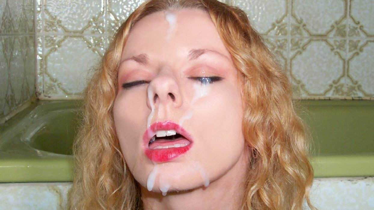 Amateur girls gets facial on their faces #74263639
