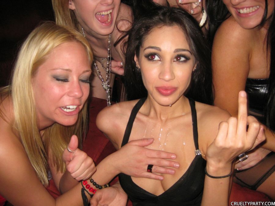 Aries Stone and her sluts dominating a stripper #76484236