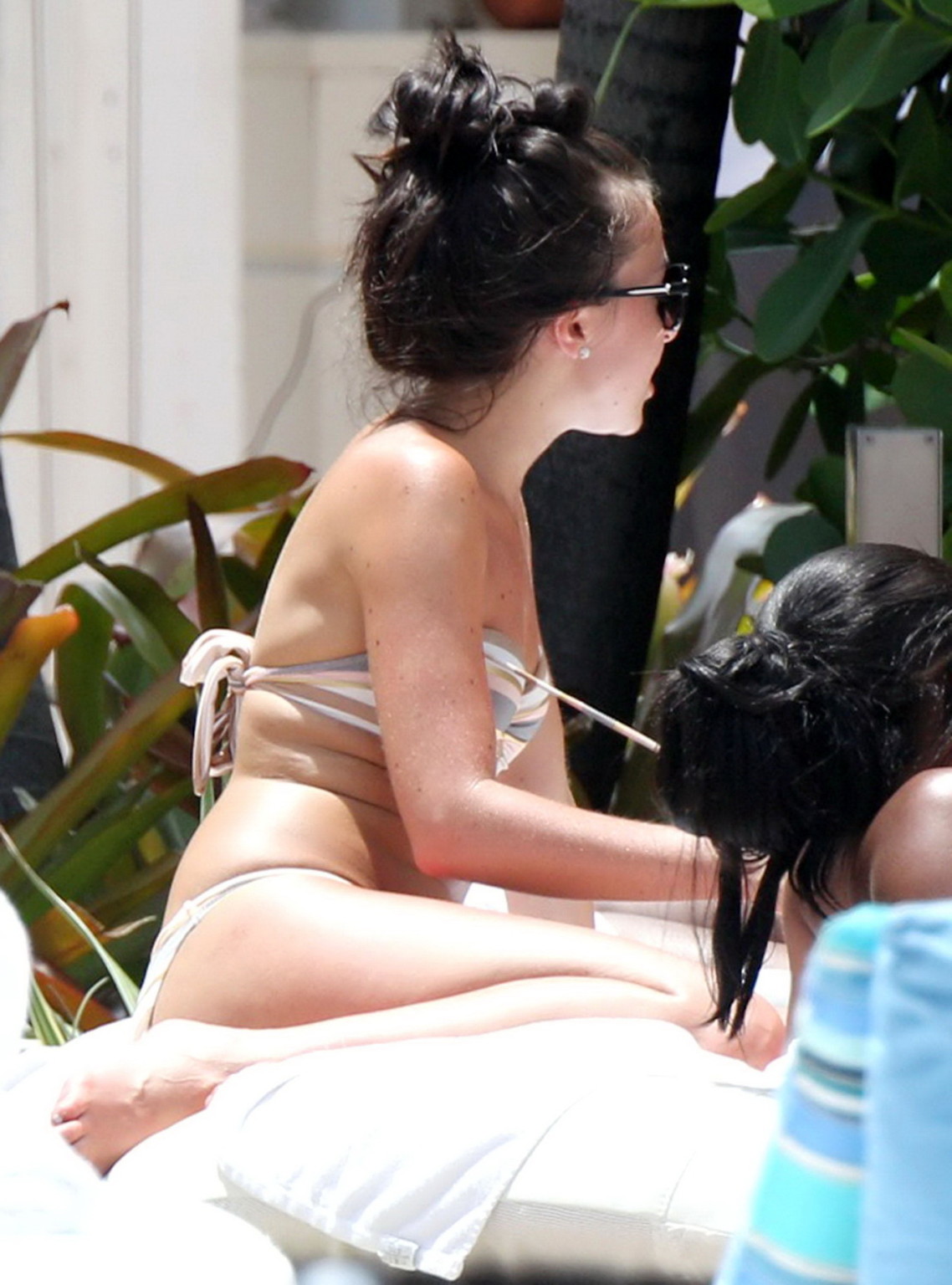 Louisa Lytton showing off her ass in bikini at the hotel pool in Miami #75229639