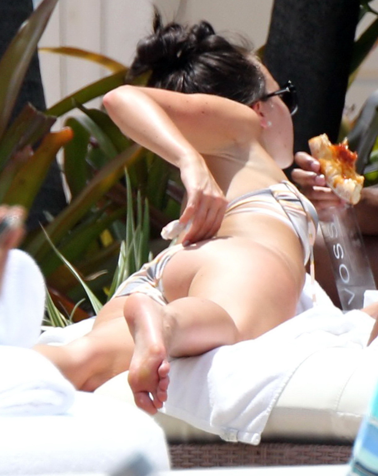 Louisa Lytton showing off her ass in bikini at the hotel pool in Miami #75229670