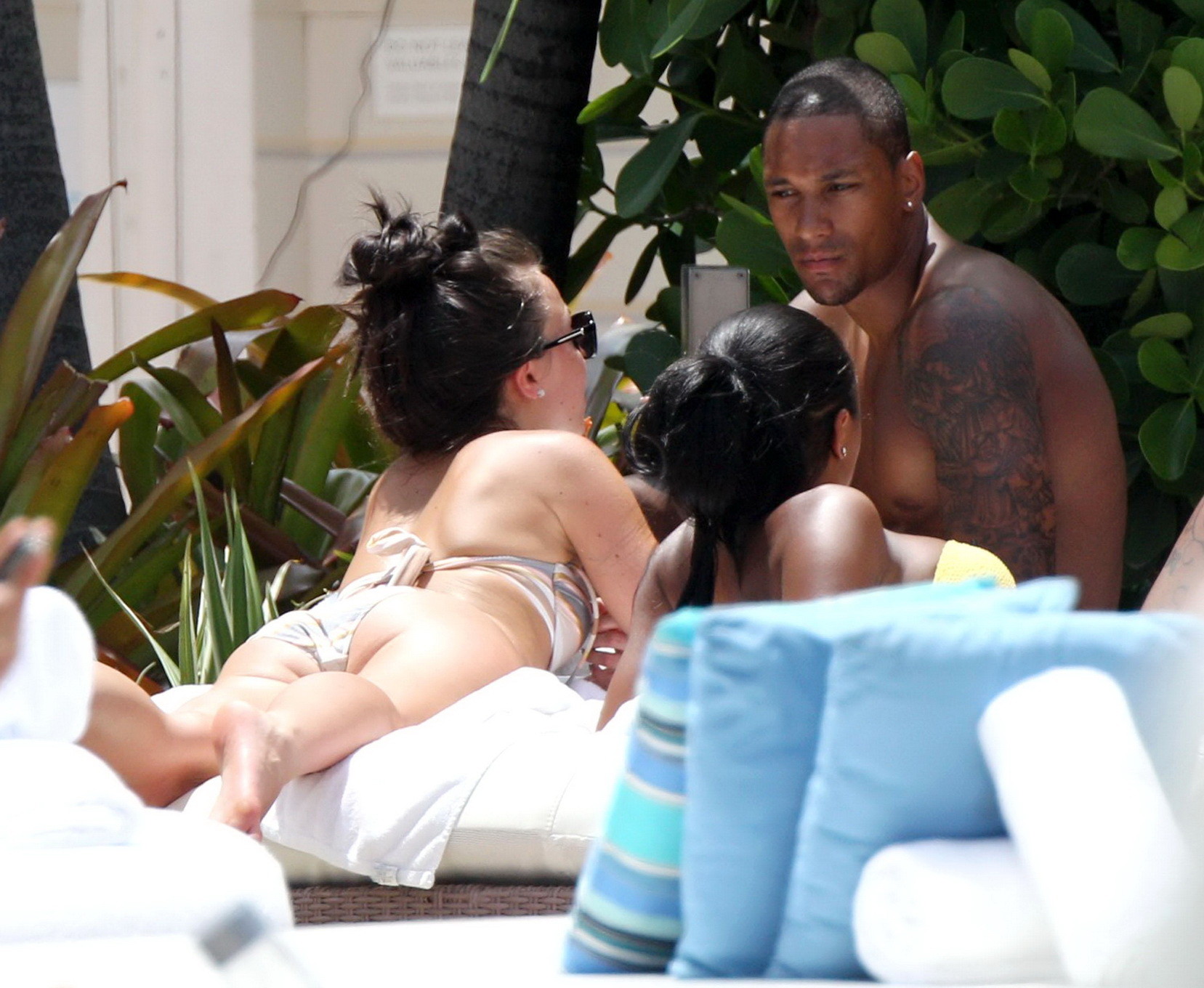 Louisa Lytton showing off her ass in bikini at the hotel pool in Miami #75229700
