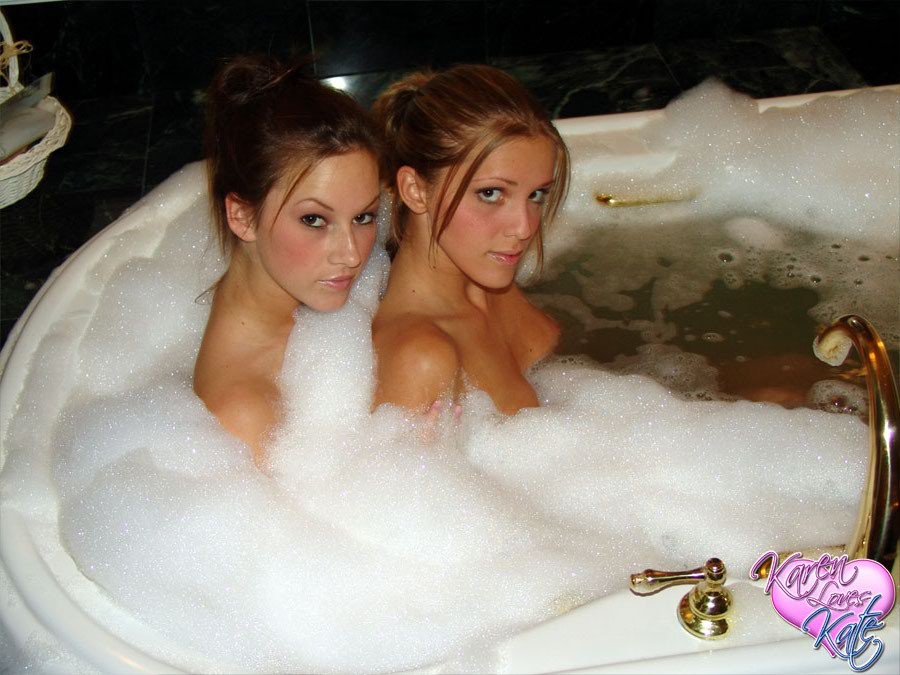 Karen &amp; kate have a bubble bath
 #67810232