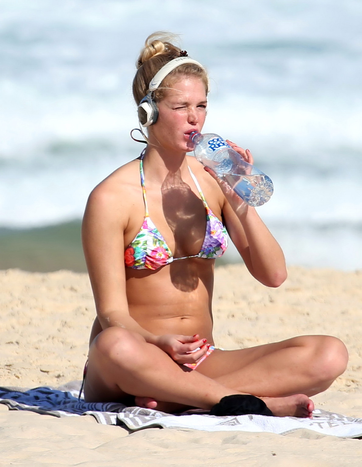 Erin Heatherton showing off her bikini body at Coogee Beach in Sydney #75166880