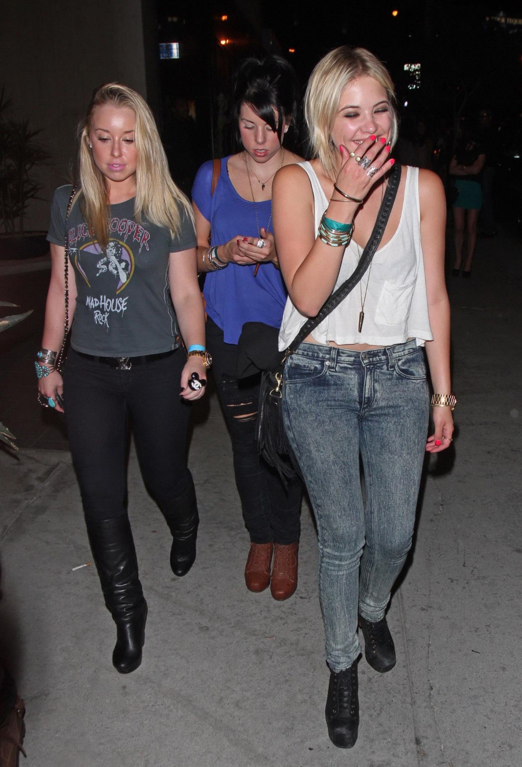 Ashley benson see through to bra leaving bootsy bellows in hollywood
 #75255897