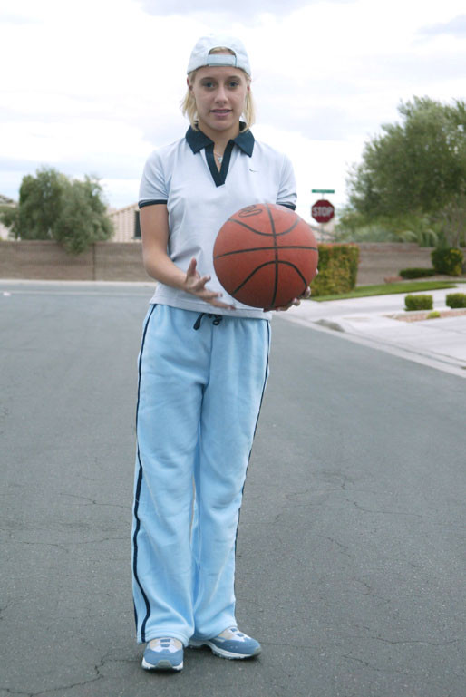 Amanda plays with a basketball NAKED! #68497605