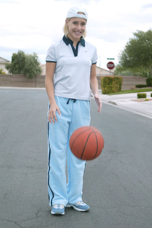 Amanda plays with a basketball NAKED! #68497617