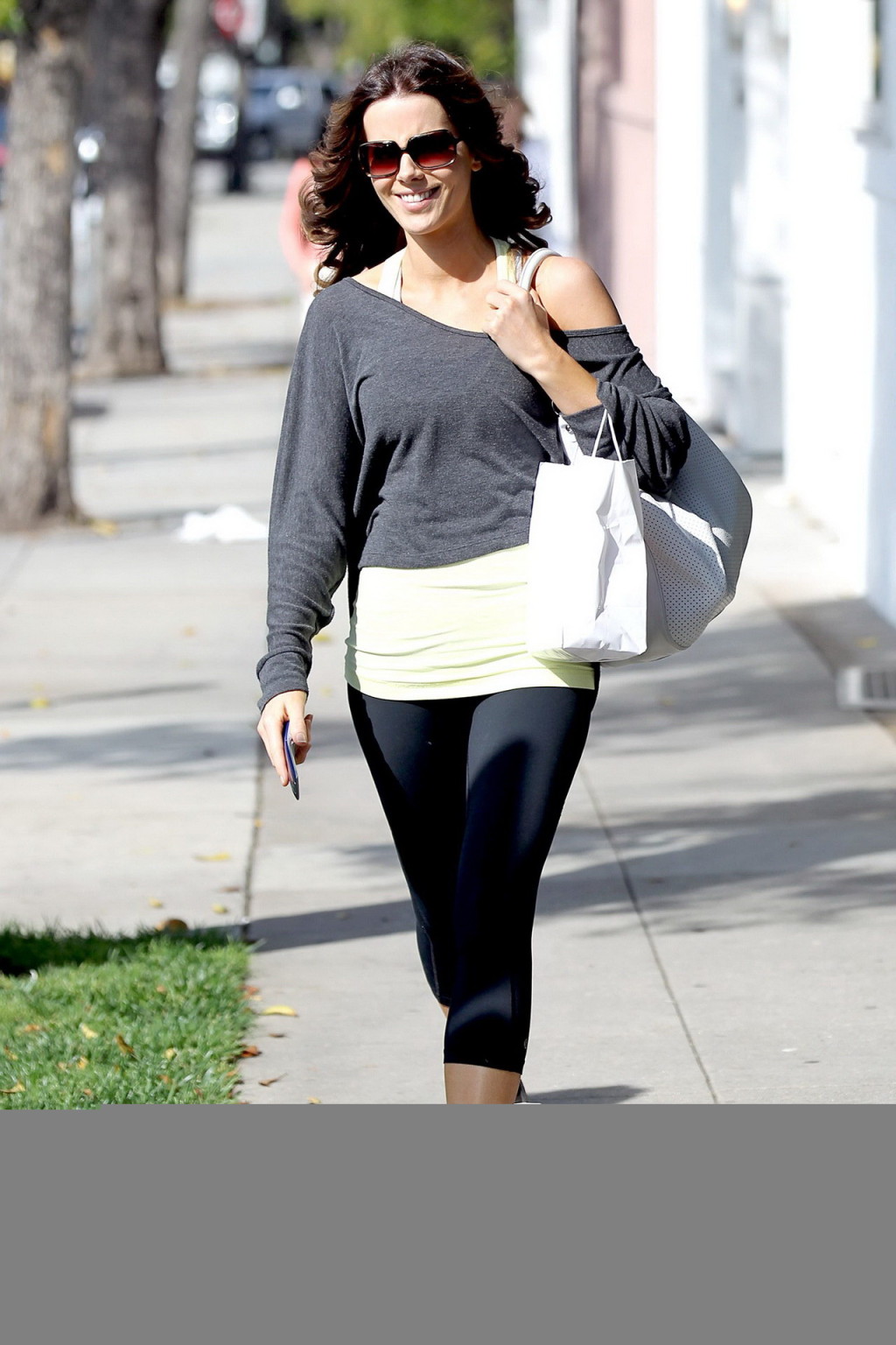 Kate Beckinsale leggy in workout gear leaving a salon in Beverly Hills #75346733