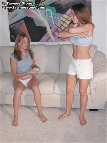 Two girls have a discussion about how to undress and talk about oh whatever. #67860785