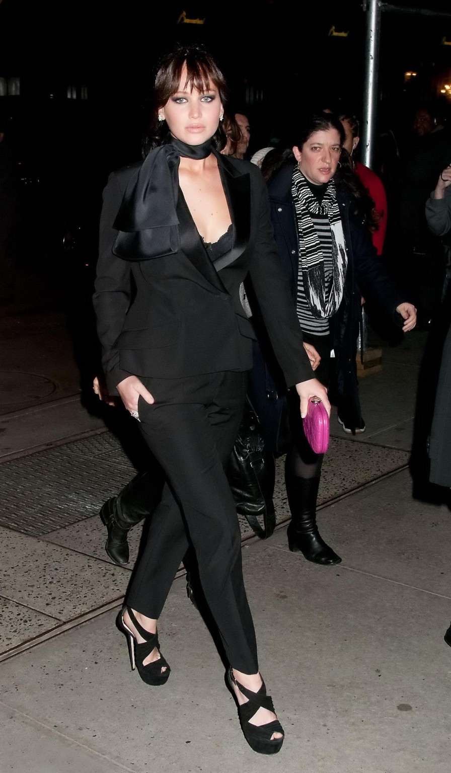 Jennifer Lawrence bra peak at 'The Silver Linings Playbook' premiere in NYC #75248500