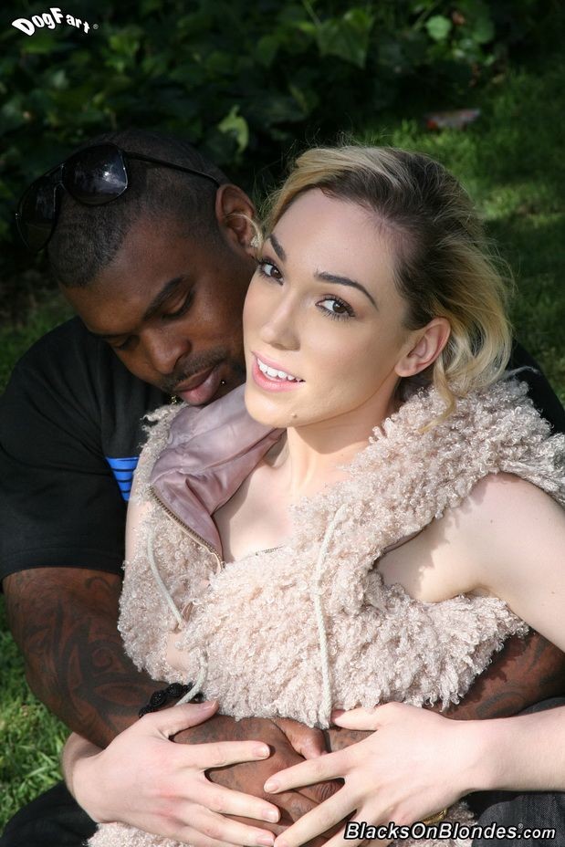 Blonde Lily Labeau in interracial anal sex fucking #68683081