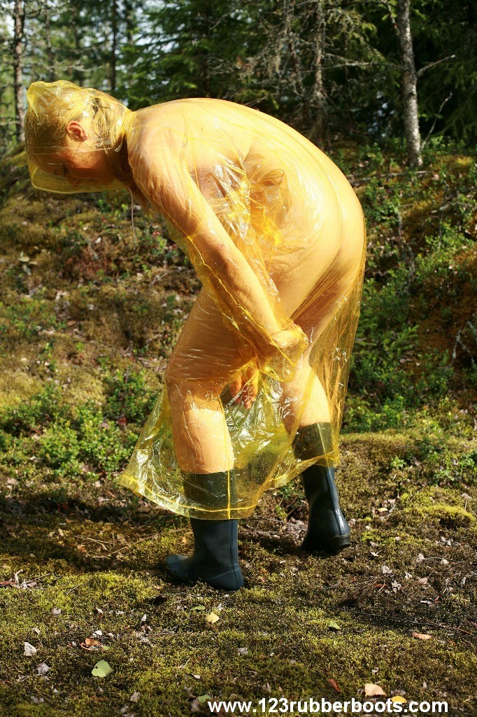 Sexy rubber plastic rain wear #73250142