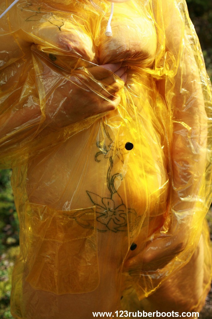 Sexy rubber plastic rain wear #73250177