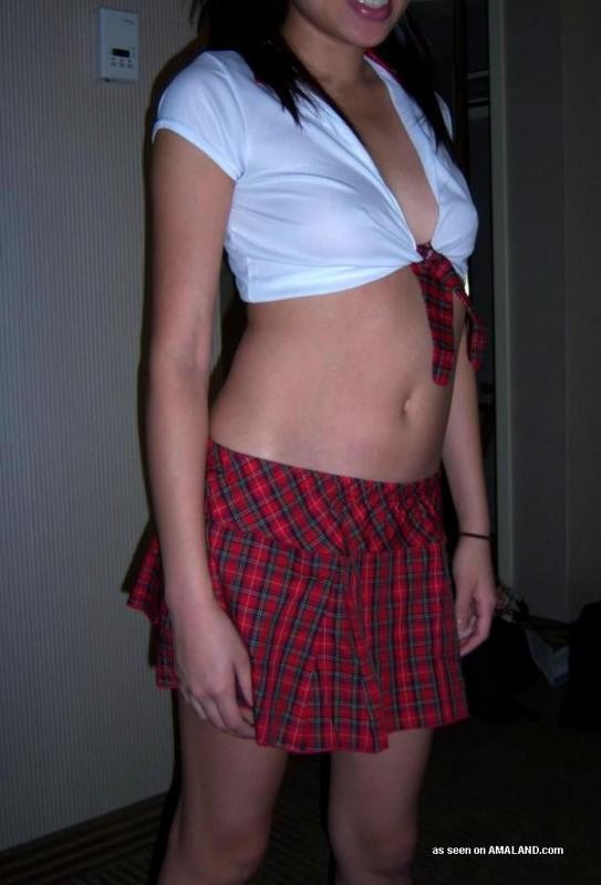 Hardcore POV sex with an amateur babe in school uniform #68174244