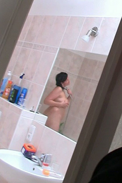 He joins her in the shower and she smiles as the two of them have great BBW sex #71819714