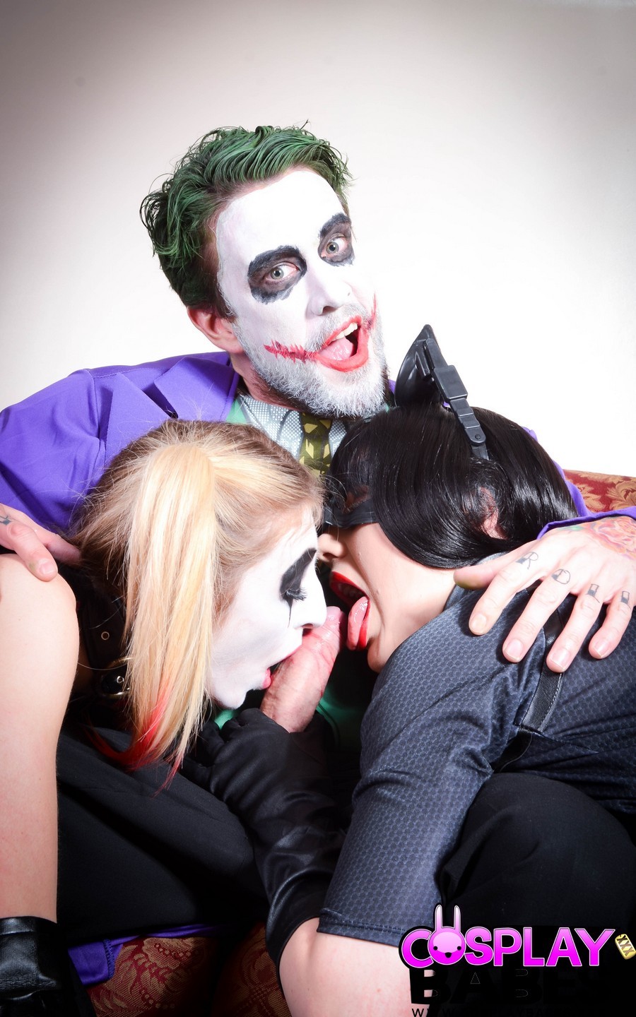 Le Joker cosplay à trois avec Jessica Jensen et Tina Kay.
 #75733865