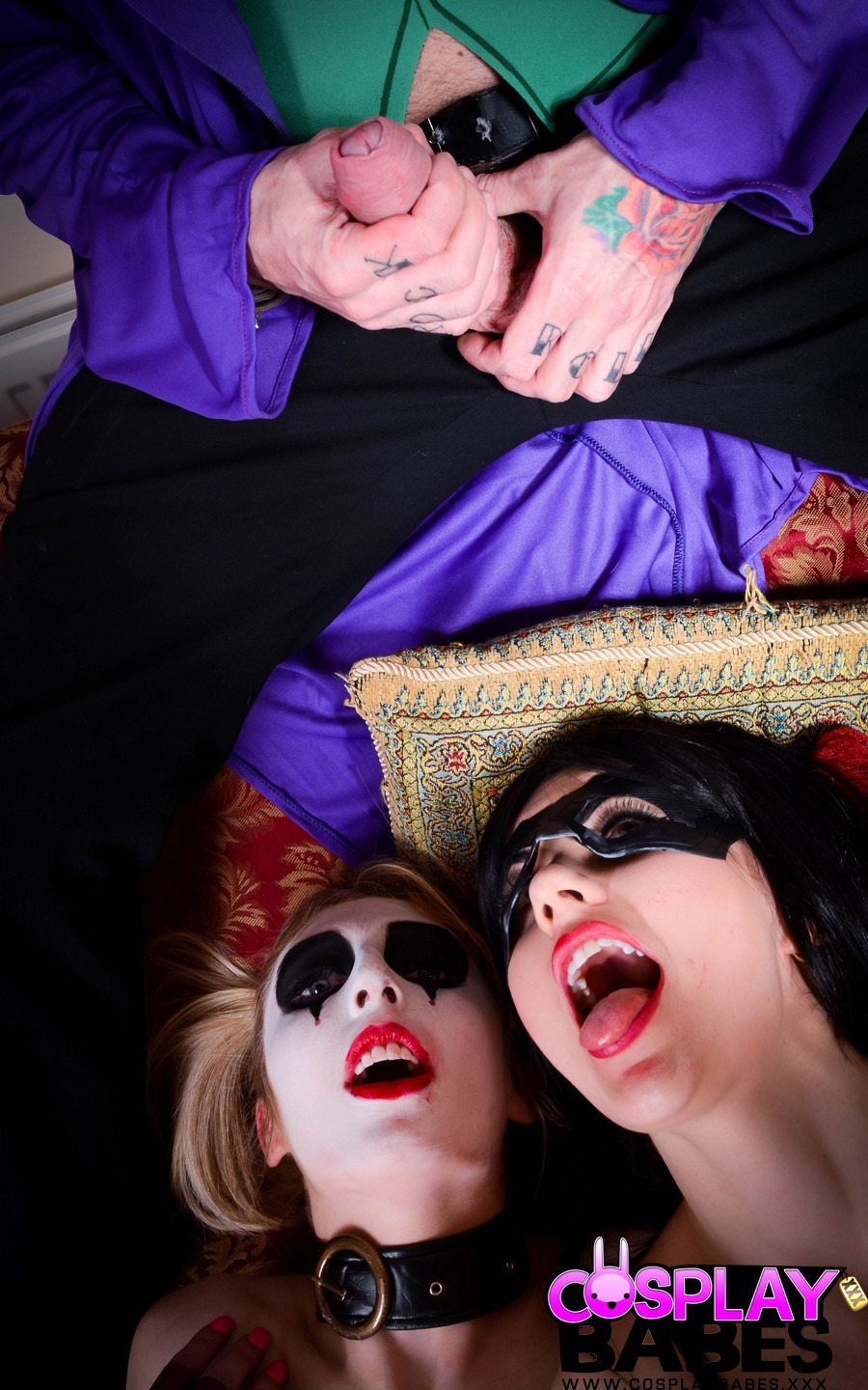 The Joker Cosplay Threesome with Jessica Jensen and Tina Kay #75733940