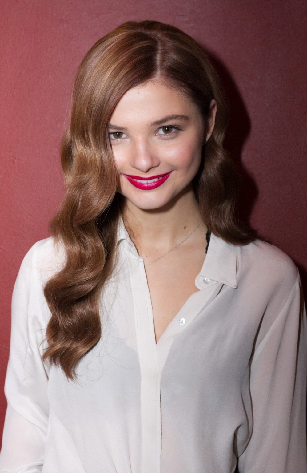 Stefanie Scott upskirt and bra peek at Insidious Chapter 3 Trailer Launch Event  #75169570