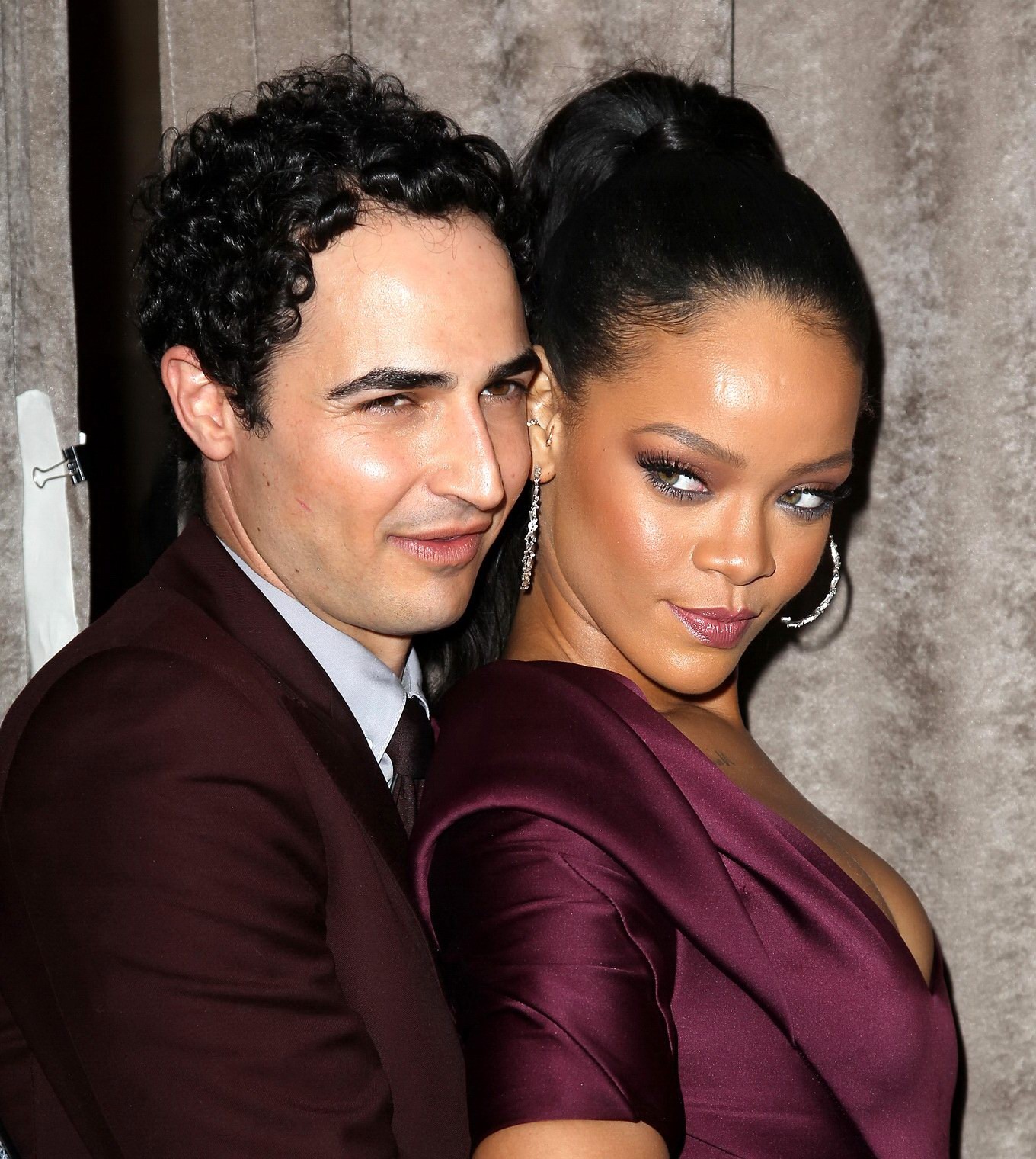 Rihanna showing cleavage and upskirt at the Zac Posen Fashion Show in NYC #75172326