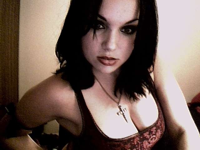 Goth chick stripping on webcam #75705715