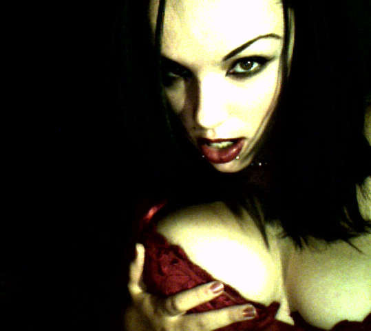 Gothic-Küken strippen vor der Webcam
 #75705754