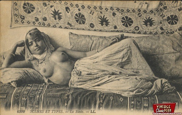 Ethnic vintage ladies showing their cute natural bodies #78480435