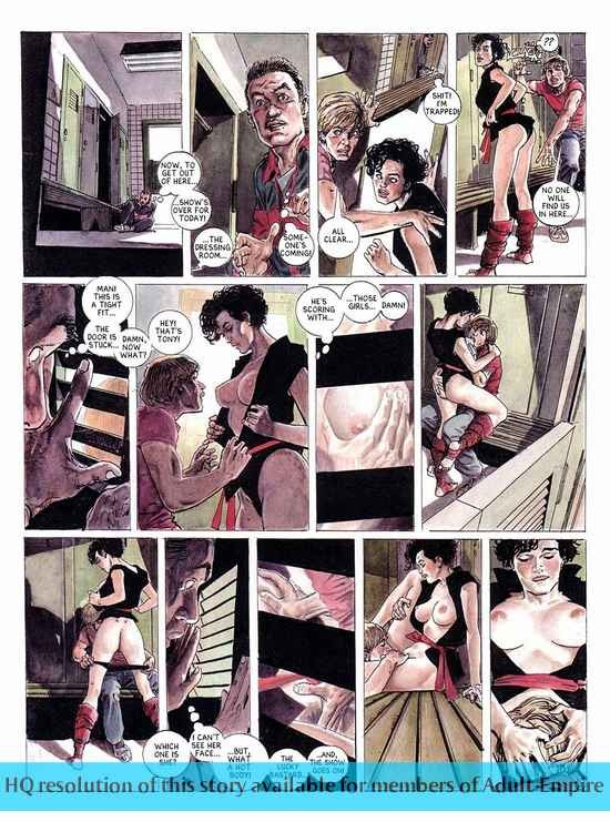 Strong dude fucks two hot ladies in porn comics #69362875