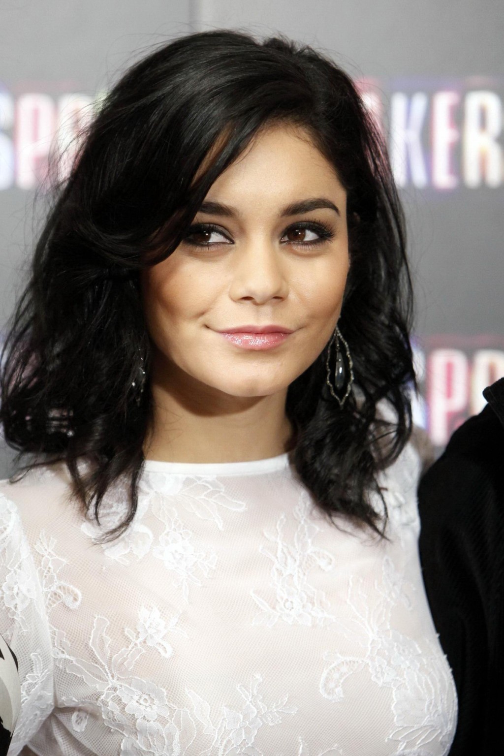 Vanessa Hudgens Looks Very Hot Wearing A White Skirt  Belly Top At The 'Spring B