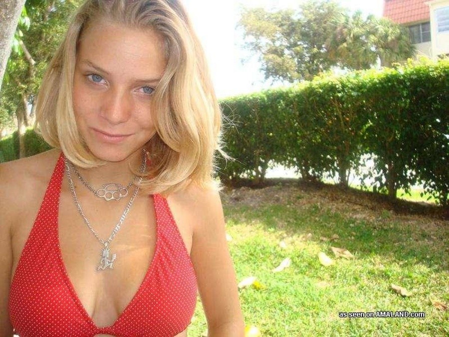 Compilation of an amateur teen posing sexy outdoors #67234955