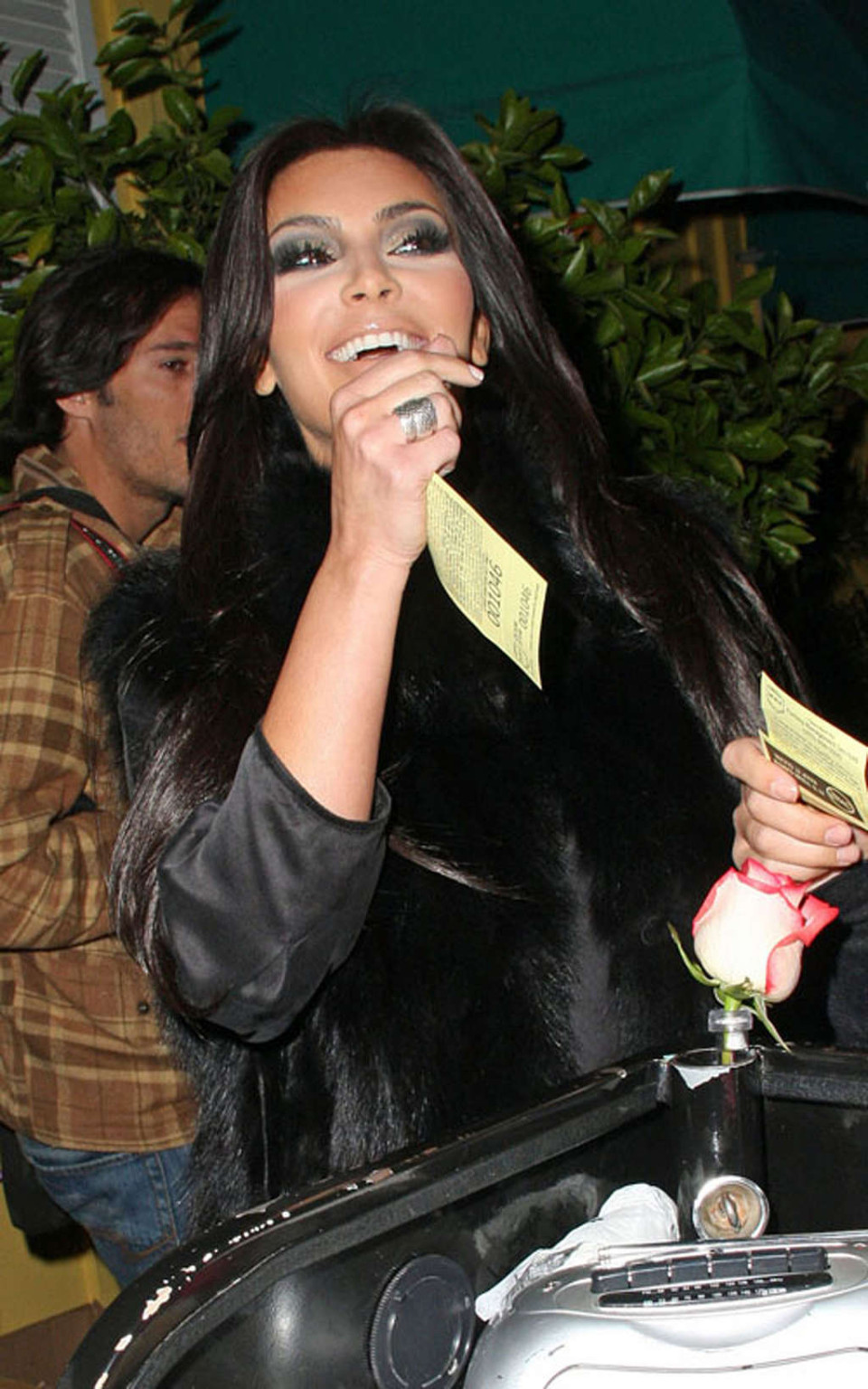 Kim Kardashian topless and all in black and high boots #75361441