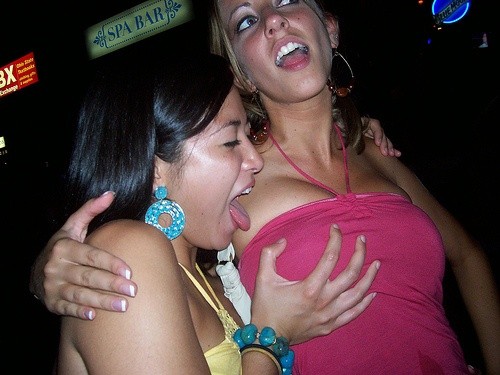 Wild and Crazy Drunk College Coeds Flashing Perky Tits #76400161