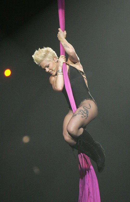 Singer Pink pissing in public and sexy concert pictures #75439530