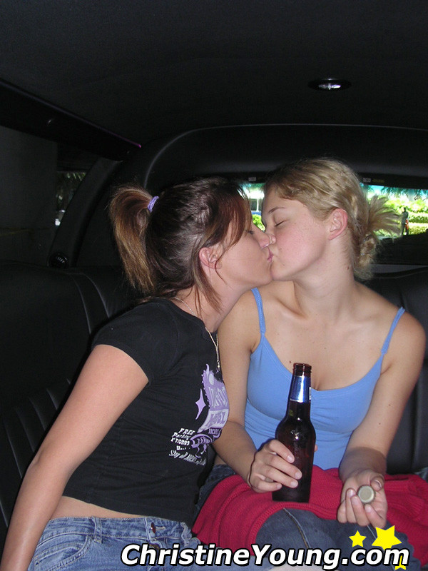 sexy teens messing around in a limo #78269506