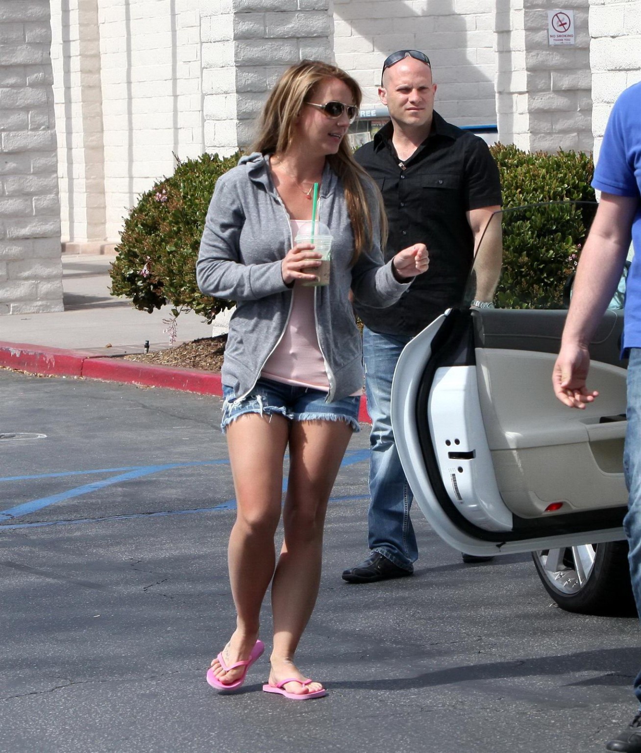 Britney Spears wearing hotpants  tank top out in Woodland Hills #75238060