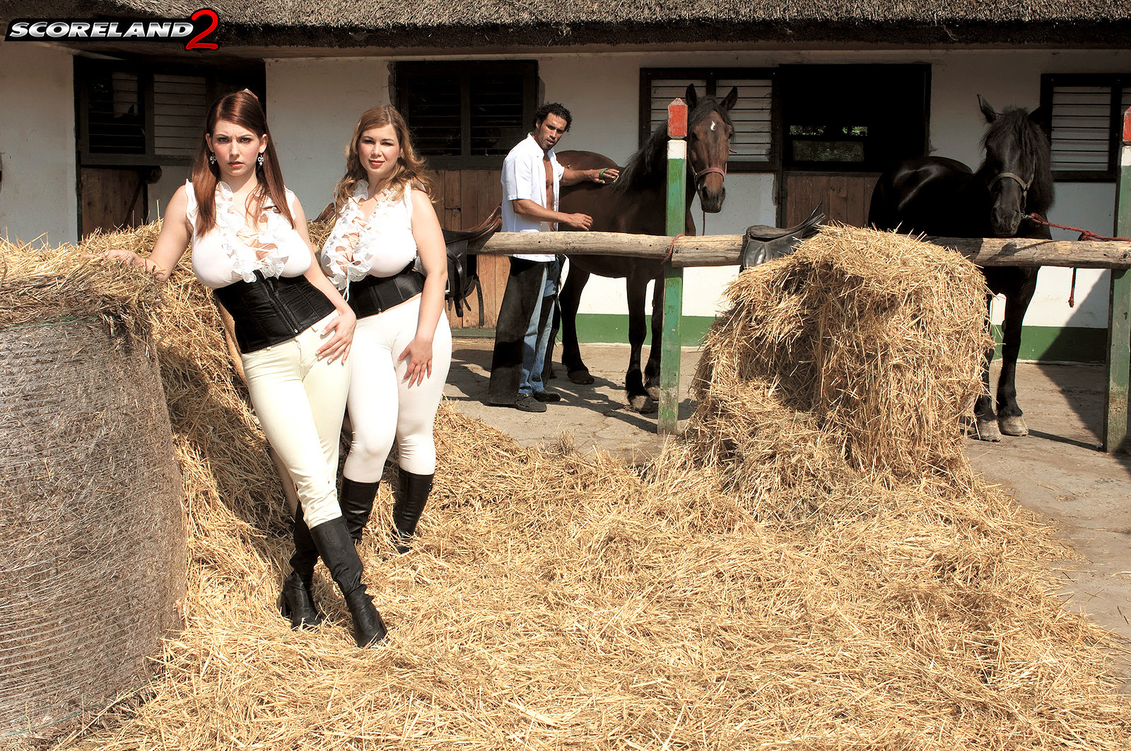 Vierfache Ficker in der vollbusigen Reitakademie
 #72934274