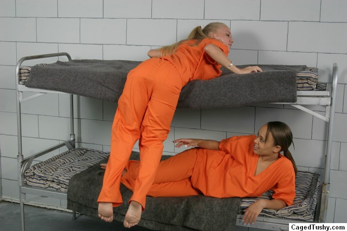 Lesbiche che leccano il culo in una cella della prigione
 #73408481