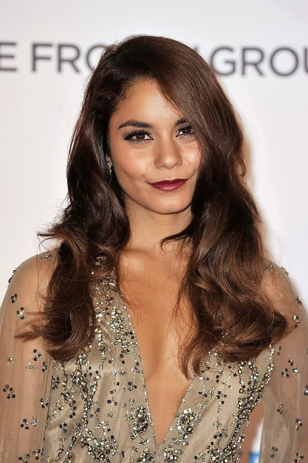 Vanessa Hudgens braless showing huge cleavage in a see-through outfit at The Fro #75224472