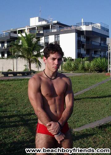 Hot guys teases us with their sexy trunks on the beach #76945874