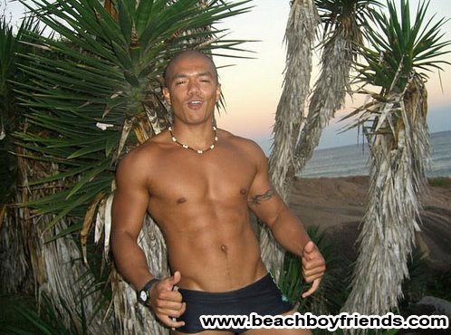 Ragazzi sexy ci stuzzicano con i loro tronchi sexy sulla spiaggia
 #76945923