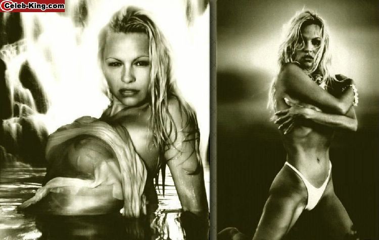 Hot celebrity Pamela Anderson showing her big boobs #75415388